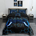 5 Pieces Gaming Bedding Set for Boys Gamer Comforter Set Twin Size,Game Controller Comforter for Boys Kids Teen 3D Gamepad Microfiber Bedding Sets 5 Pieces Bed in A Bag Sets-H50022,Twin