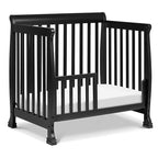 DaVinci Kalani 4-in-1 Convertible Mini Crib in Ebony | Greenguard Gold Certified