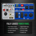 DuroMax XP9500iH 9,500-Watt Dual Fuel Portable Digital Inverter Generator - Gas & Propane, Remote Electric Start, RV & Emergency Ready