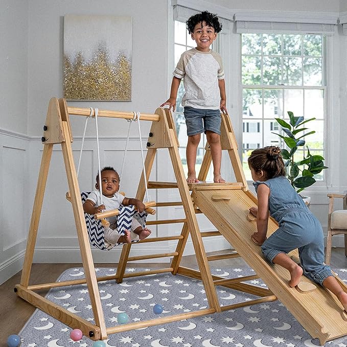 Eanpet Large Playroom Rug for Kids Glow in The Dark Star Area Rugs for Boys Girls Toddlers Bedroom Decorative 5x7 Grey Play Mat for Babies 1-3 Years