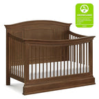 NAMESAKE Durham 4-in-1 Convertible Crib in Derby Brown, Greenguard Gold Certified