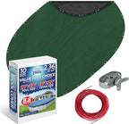 Winter Swimming Pool Cover for 12 ft x 18 ft Aboveground Oval Pool Size, Value Plus Choice Series, Solid Material, Color - Evergreen, Pool Cover Choice 321218-4CHOICE