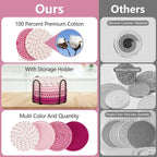 Coasters for Drinks Absorbent, Coasters Set of 4 - Color, 8 Pack Pink Coaster for Desk, House Essentials for New Home, Kitchen and Dining Coffee Table Decor, Modern Home Decor