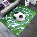Football Rug for Boys Room - Soccer Rug for Boys Room Football Printed Rug for Kids Room Football Decor for Boys Bedroomsports Ball Doormat for Living Room Bedroom,4'×5'