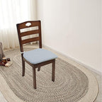 Plush Chair Cushion, Oval Chair Cushion Pad,Ultra Soft Nonslip Seat Pad,Comfortable Chair Cushion Cover,2PCS Memory Foam Chair Seat Cushion for Home Office Kitchen Dining Chairs Baby Blue