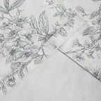 Pinch Pleated Vintage Floral Curtains - Room Darkening Drapes for Bedroom Living Room.2 Panels,60 Inches Wide 96 Inches Long
