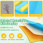 AKEYDIY Inflatable Water Slide Bounce House for Kids 3-12, Mega Water Bounce House Park w/ 2 Slides, Splash Pool & Deep Pool, Basketball Hoop, Water Cannon, 8 in 1 Backyard Water Park with Blower