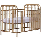 Little Seeds Monarch Hill Ivy Metal Crib, Gold