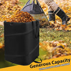 YUDI & GARDEN 46 Gallon Square Collapsible Yard Waste Bin｜Collapsible Trash Can｜Camping Trash Can, for Collecting Weeds or Yard and Party Waste