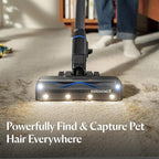 Bissell PowerClean FurGuard 280W Self-Standing Cordless Vacuum w/Self-Cleaning Brush Roll, Strong Suction, Removeable Battery, Wall Mount, Upholstery Tool & Bright Headlights