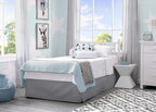 Delta Children Emery Mini Convertible Baby Crib with 2.75-inch Mattress, Bianca White