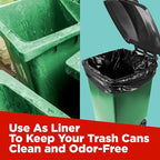 ToughBag 64-65 Gallon Trash Bags Heavy Duty, 50 x 48” Large Black Garbage Bags (50 Count) - Made In USA