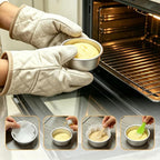 Round Cake Pans Set - 4 Inch Aluminum Nonstick Mini Cake Tins With 50 Parchment Liners & 2 Demold Tool for Diy Baking Cakes Cheesecake Tiered Cakes