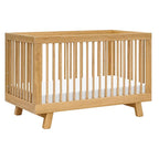 babyletto Hudson 3-in-1 Convertible Crib with Toddler Bed Conversion Kit in Honey, Greenguard Gold Certified