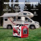 maXpeedingrods 4000 Watt Dual Fuel Inverter Generator with Bluetooth® Control Start and Display, RV Ready, Electric Start, Quiet for Outdoor Camping, Home Backup, Garden，PGMA Compliant