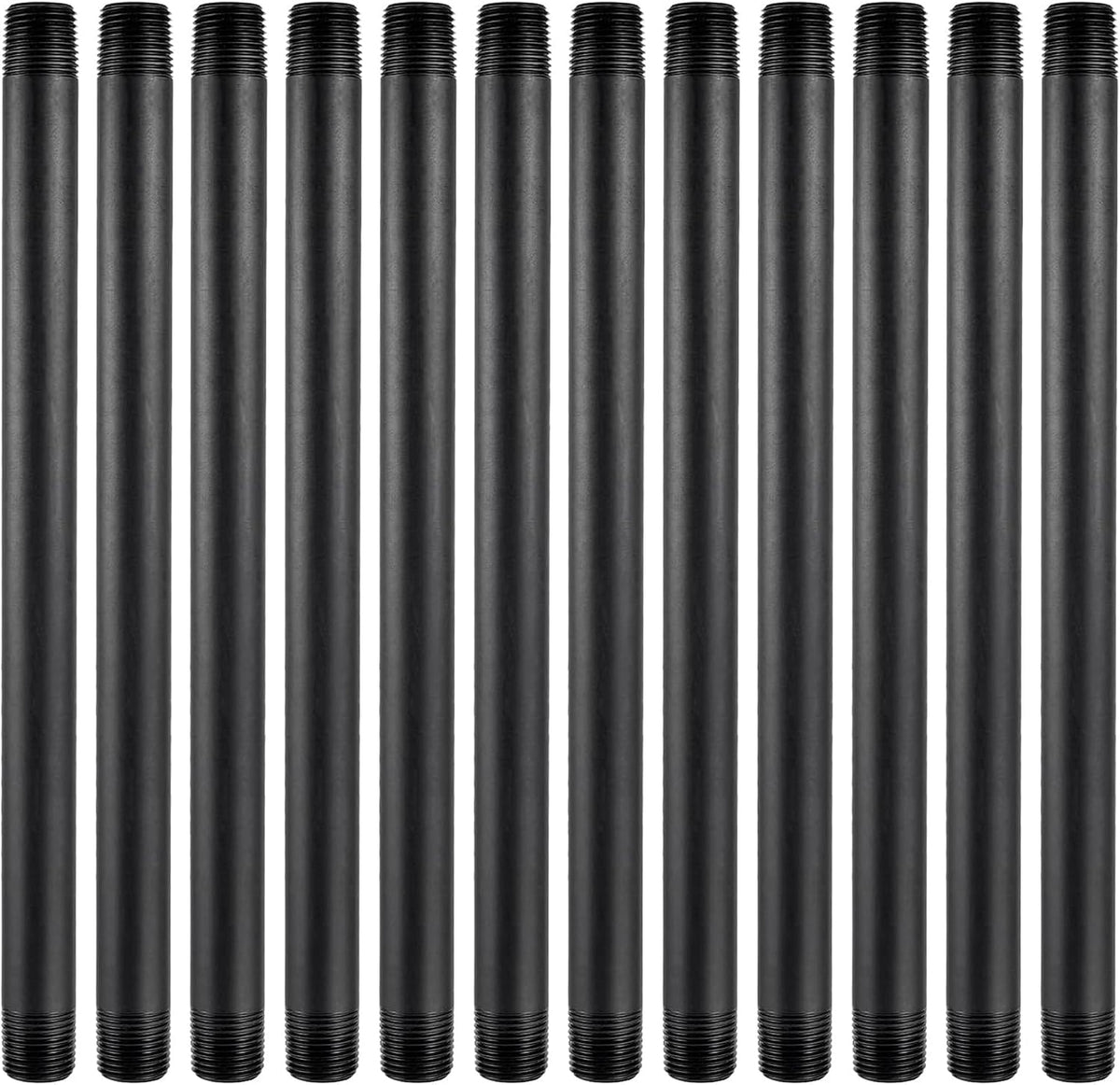 12 Pcs 1/2 Inch Double Male Threaded Head Pipe Riser | 12 Inches Multifunctional NPT Sprinkler Riser Extensions for Lawn Irrigation, Sprinkler Upgrade(NPT Sprinkler Extension)