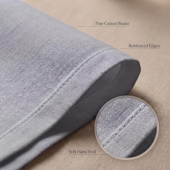 Urban Villa Cloth Napkins Cotton 20x20 (Set of 12) Gray