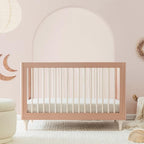 Babyletto Lolly 3-in-1 Convertible Crib with Toddler Bed Conversion Kit in Canyon/Washed Natural, Greenguard Gold Certified