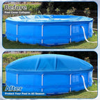Hungdao 8 ft x 8 ft Pool Air Pillows for Above Ground Heavy Duty Air Pillow Kit for Winterize Closing Large Square Cushion Swimming Pool Closing Protects Covers with Cords