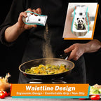 Sitting Panda Salt and Pepper Shakers - 4 oz Glass Set with Steel Lids | Sitting Panda Design with Glass Bottoms and Stainless Steel Lids Adds Playful Charm to Kitchens and Makes Refilling Easy.