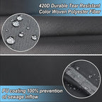 28 Ft Pool Cover, with Automatic Drain Round Pool Cover, One-Piece Quick Installation and Removal Above Ground Pool Cover, Preventing Waterlogging, UV Protected Solar Swimming Pool Cover