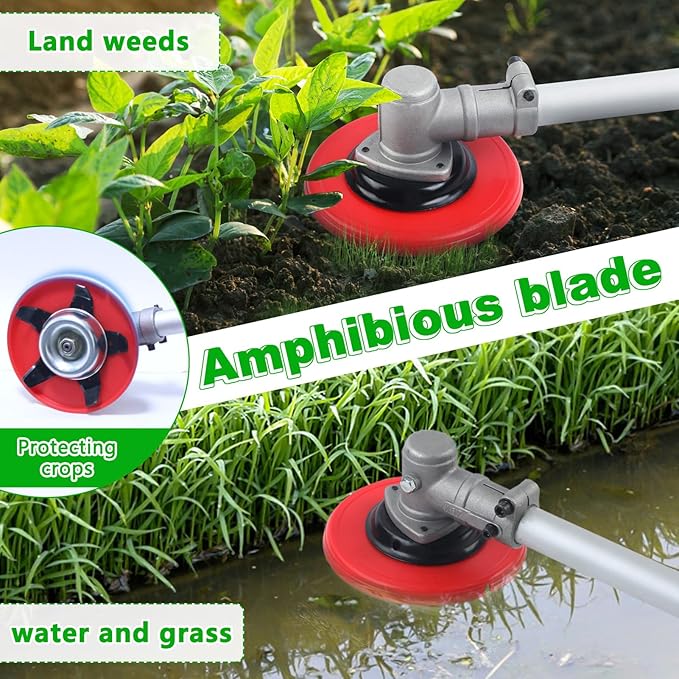 𝟖 𝐢𝐧 𝟏 Gas Weed Wacker, 52cc 2-Cycle Gas Weed Eater, 2025 Upgraded Weed Eater, 9500rpm High Power String Trimmer, Edger Pole Saw Chainsaw Pruner Brush Cutter for Yard, Garden(US Fast Arrival)