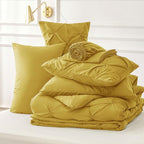 Bedsure Full Size Comforter Sets - Bedding Sets Full 7 Pieces, Bed in a Bag Green Bed Sets with Comforter, Sheets, Pillowcases & Shams, Adult & Kids Bedding