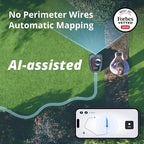 Segway Navimow i110N Robot Lawn Mower Perimeter Wire Free 1/4 Acre RTK+Vision Robotic Lawnmower, AI-Assisted Mapping, Virtual Boundary, APP Control, 58dB(A) Quiet, Multi-Zone Management