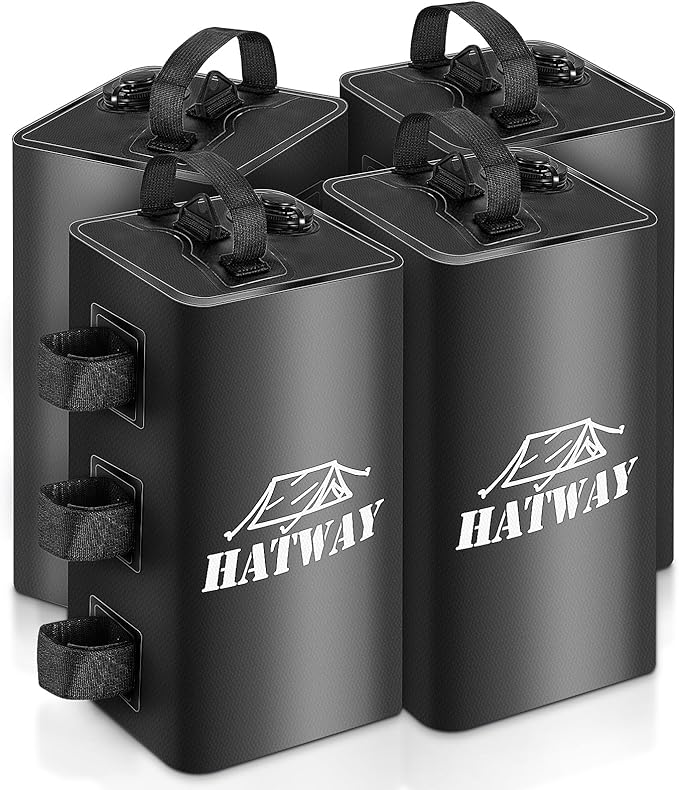 Canopy Water Weight Bag,88 LBS Water Tent Weights Set of 4 Leg Weights for Pop Up Canopy,Gazebo,Canopies,Tent-4 * 10L-Black