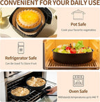 P&P CHEF 7 Inch Cake Pan Set of 3, Non-Stick Round Cake Pans | Round Cake Tins for Tier Smash Cakes, Baking Pans Set & Essential Bakeware, Stainless Steel Core & Leak-Proof