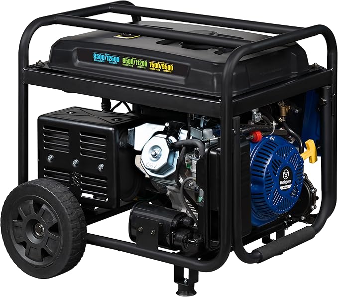 Westinghouse 12500 Peak Watt Tri-Fuel Home Backup Portable Generator, Remote Electric Start, Transfer Switch Ready, Gas, Propane, and Natural Gas Powered