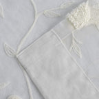 White Sheer Curtains 63 inches Length Birds Embroidered Window Treatment Curtain Sheer Voile Panels for Kitchen, Liviging Room, Bedroom, Small Windows, 42x63, Set of 2