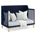 GAP babyGap Oxford 6-in-1 Convertible Crib - Greenguard Gold Certified, Navy/Natural, 1 Unit