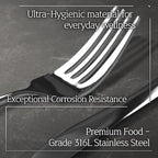 Korean 316 Stainless Steel Cutlery Set for 1 | Spoon Chopsticks Fork Knife Set, Made in Korea, Balanced Grip Reusable Dishwasher Safe, Hojakdo Animal Engraved Design