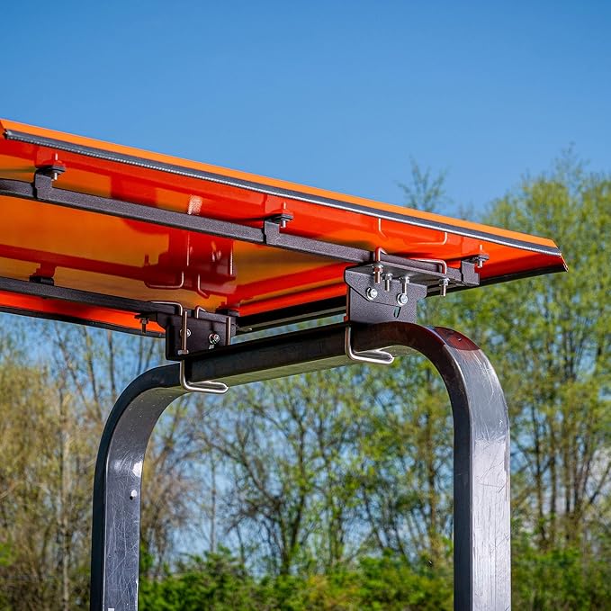 Universal Tractor Canopy | ROPS 1.5”-3” | Robust Steel | Orange | Easy Install