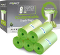 Compostable Trash Bags - FORID 8 Gallon Garbage Bags 150 Count Trash Can Liners 30 Liter Unscented Medium Wastebasket Bags for Kitchen Bathroom Home Office Garbage Can (5Rolls/Green) - Durable & Thick
