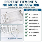 W11284458 Ice Maker Assembly for Whirlpool - Replacement for W11088559, EAP12584610, Fits WRS321SDH, WRS325SDH, WRS331SDH, WRS335SDH Series, Easy DIY Install in 15 Mins, Durable & Quiet Performance