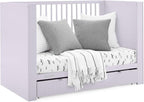 Delta Children Cassie 4-in-1 Convertible Crib with Underdrawer - Greenguard Gold Certified, Lilac