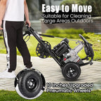 Professional 4200PSI 4GPM 212CC Gas Pressure Washer, 7.0 HP Commercial Gas Power Washer with 3L Foam Bottle 10" Wheels 5 Nozzles 33FT Hose for Home Car Fence Driveway (EPA/CARB/ETL Compliant) 77LBS