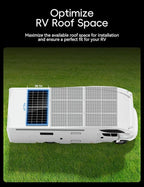 200 Watt Solar Panel,25.4% High Efficiency Perovskite Solar Cells,10BB Hidden Busbar Technology,12v/24v Solar Panels for Rv Camper Boat Caravan Off-Grid Applications(200W)