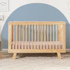 babyletto Hudson 3-in-1 Convertible Crib with Toddler Bed Conversion Kit in Natural, Greenguard Gold Certified