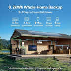 BLUETTI Apex 300 Solar Generator (2025 New) with 4 200W Solar Panels, 2764.8Wh LFP Battery Backup with 6 3840W AC Outlets (7680W Surge), 120V/240V Dual Voltage, Ideal for Camping and Off-Grid Living