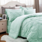 Bedsure Full Size Comforter Sets - Bedding Sets Full 7 Pieces, Bed in a Bag Green Bed Sets with Comforter, Sheets, Pillowcases & Shams