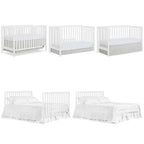 Nursery Essentials Bundle of Dream On Me Ridgefield 5-in-1 Convertible Crib, Dream On Me Ridgefield Changing-Table, with a Dream On Me Honeycomb Orthopedic Firm Fiber Standard Crib Mattress