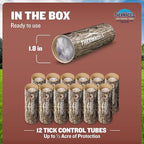 Thermacell Tick Control Tubes; 12 Per Box; No Spray, Easy-to-Use; Kills Ticks That May Carry Lyme Disease; Place in Backyard, Gardens or Wooded Areas Twice a Year; Won't Harm Kids, Pets or Environment
