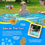 Taylor Toy Kiddie Pool, Splash Pool, Toddler Pool, Kids Pool, Easy Setup, Foldable, Ball Pit, Portable, Water Play, Non-Inflatable, 59 Gallon
