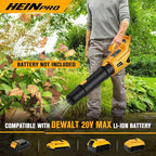 2-in-1 Cordless Leaf Blower and String Trimmer Combo Compatible with Dewalt 20V Battery, 500CFM/150MPH Electric Leaf Blower, 12-Inch Cordless Weed Wacker/Weed Eater/Grass Trimmer (Bare Tool)