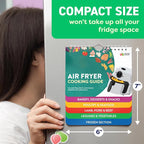 Air Fryer Cheat Sheet Magnets Booklet - Air Fryer Cookbook for Beginners - Air Fryer Liners - Air Fryers Kitchen Gifts Gadgets 2026 - Air Fryer Accessories Cook Books Kitchen+Gadgets Cooking Guide