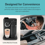 NOVA CERAMICS Travel Mug - Travel Coffee Mug – Iced Coffee Cup Unique to Go Mug – Microwave & Dishwasher Safe Coffee Pink Tumbler - Gifts for Women Men Him Her – 12oz – Afterglow