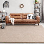 Area Rugs for Bedroom Living Room, 4x6 Ivory Super Soft Comfy Thickened Memory-Foam Indoor Carpets, Modern Aesthetic Minimalist Carpet for Boys Girls Adults Apartment Nursery Home Décor